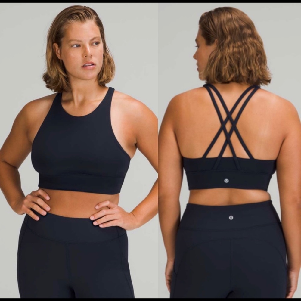 Lululemon True navy high neck energy bra
